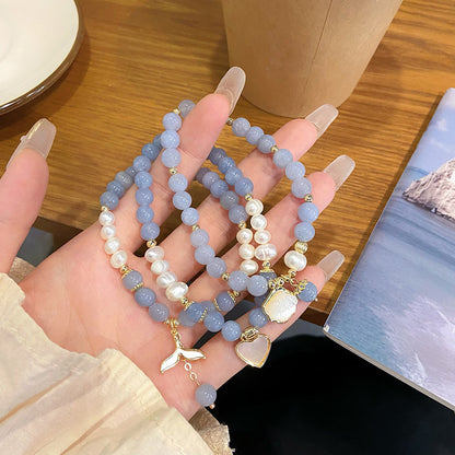 Aquamarine gemstone bracelet - Attract Crush