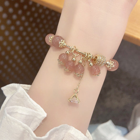 Tassel bracelet peach blossom bracelet - Attract Crush