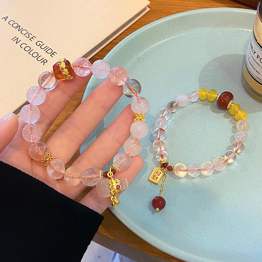Red rabbit crystal, light luxury hand-made bracelet - Be Lucky